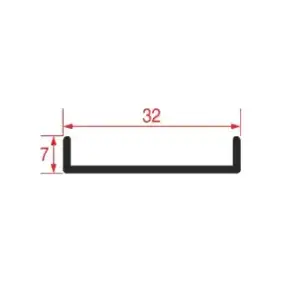 Türdichtung 570 mm 32x7 mm - Originalteil für Amika, Colged, Elettrobar