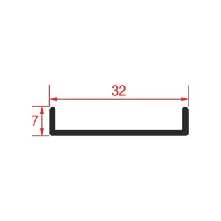 Türdichtung 570 mm 32x7 mm - Originalteil für Amika, Colged, Elettrobar