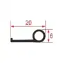 Gaxeta de porta 20x6 mm por metro - OEM Colged 2124MT