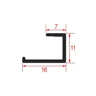 Junta para puerta de 430 mm – Compatible con AMIKA, Colged, Elettrobar