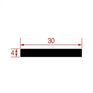 Joint de porte 435 mm - Compatible avec les lave-verres Zanussi