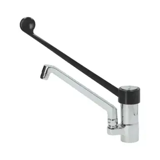 Rubinetto miscelatore C40 con leva clinica - Design igienico | Prodotto in Italia