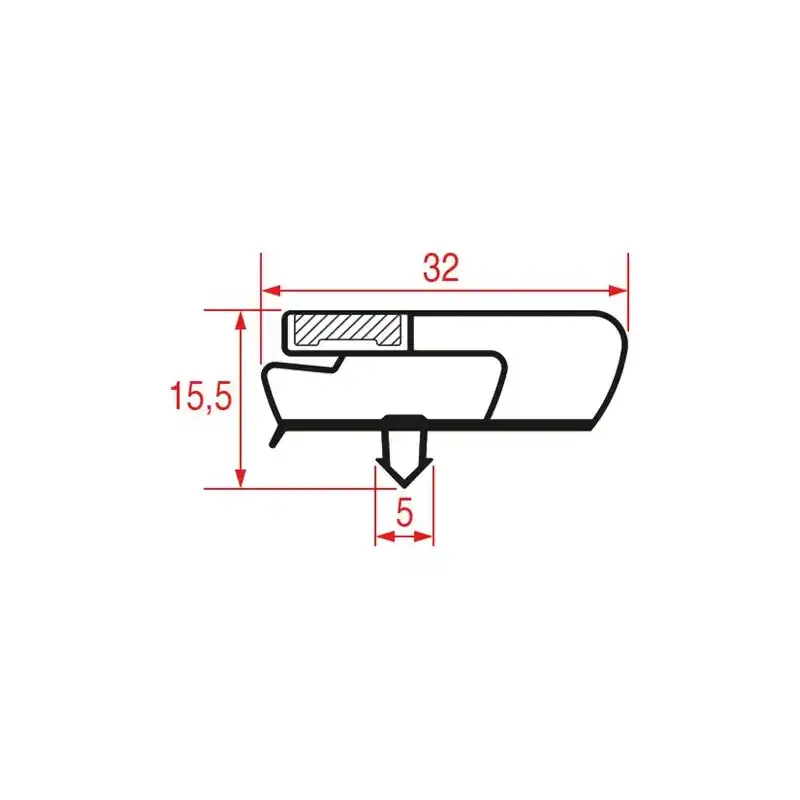 Fagor BURLETE 473×593 UR-260 MSP2006 tiiviste OEM 12327261