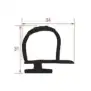 Junta para celular MTH 6 m - 34x31 mm en negro, fabricada en Italia.