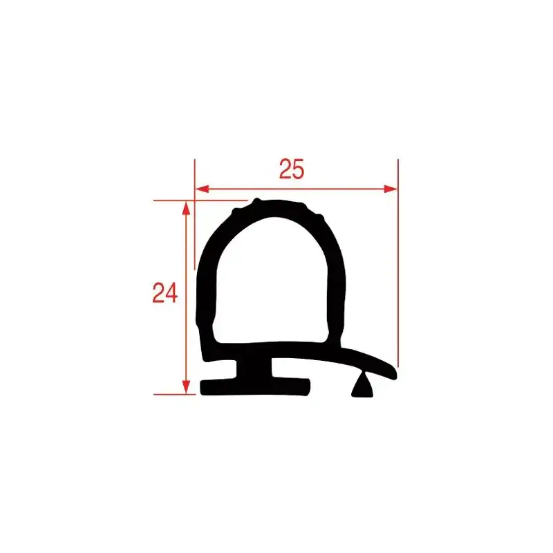 MTH Cell Gasket 7 m – 25×24 mm Black, Made in Italy