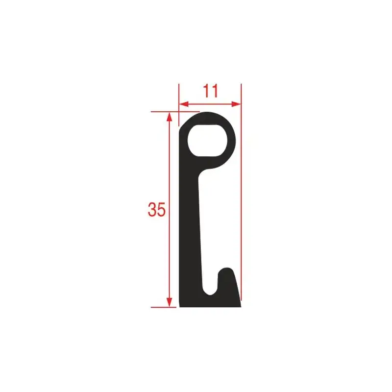 Joint de porte pour chambre froide Fermod 8511 - 8 m Noir 35×11 mm, Fabriqué en France