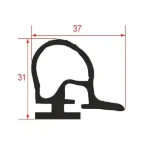 MTH Kjøleromspakning 37×31 mm – 20 m Svart, Laget i Italia