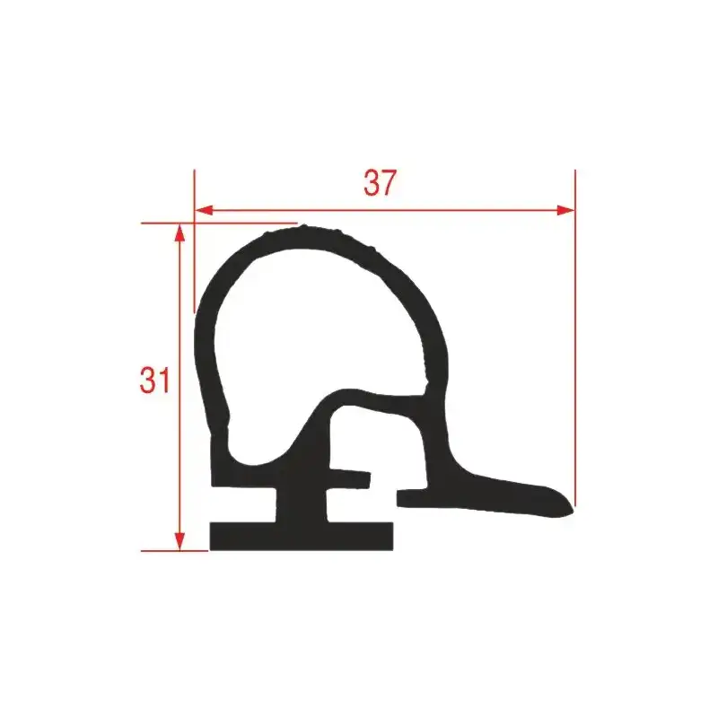 MTH Cold Room Gasket 37×31 mm – 20 m Black, Made in Italy