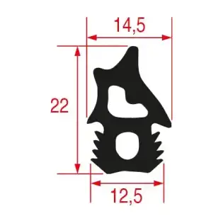 Unox Oven Door Gasket 2562 mm – OEM KGN1659A