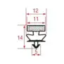 Fole da Porta Ronda AX17 585×425 mm - Guarnição OEM AZ17