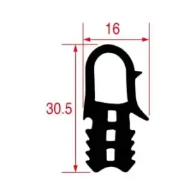 Guarnizione per porta MKN HansDampf/FlexiCombi 6.x 31×18 mm - OEM 10012489