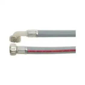 곡선 공급 호스 ø ¾″ FF × 1500 mm - 열가소성 Ø 13×19 mm, 황동 소자, WRAS 승인됨