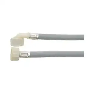 Böjd tillförselslang ¾″ hona-hona × 2000 mm – Tekniskt vatten, 25 °C/20 bar