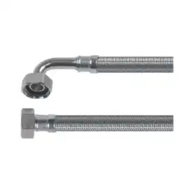 Tubo Flexível de Aço Inox 1000 mm ¾″ – DN12, Certificado DVGW, 10 bar, Fabricado na China