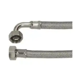 Flex Hose ¾″ Fp×CFp 2500 mm – EPDM & Stainless-Steel Braid, 20 bar, WRAS (Made in Italy)