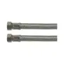 Manguera flexible de ½″ Fp×Fp - 2000 mm recubierta de PVC, con casquillos de acero inoxidable.