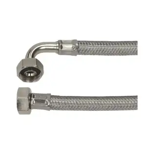 Flexibele slang ¾″ Fp × CFp 500 mm - EPDM Roestvrij staal DN13, WRAS