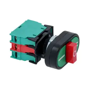 2-Geschwindigkeits-Drucktastenfeld Grün-Rot 500 V - Giovenzana