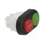2-Przycisk STOP - Panel z przyciskiem zielonym/czerwonym - 16(4) A 250 V, 22x30 mm
