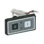 75×40 mm Italiaans rechthoekig 0-I drukknoppaneel met 6-draadskabel