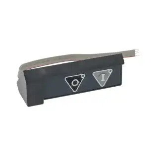120×47 mm Italian Small 0–I Push-Button Panel with Cable
