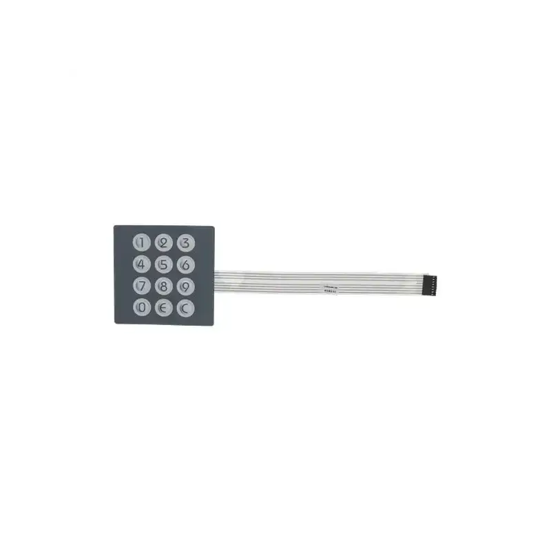Push-Button Panel Diaphragm 12-Button 101×101 mm for Necta Vending EvoCa Snakky