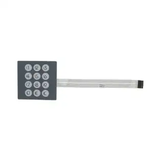 Push-Button Panel Diaphragm 12-Button 101×101 mm for Necta Vending EvoCa Snakky