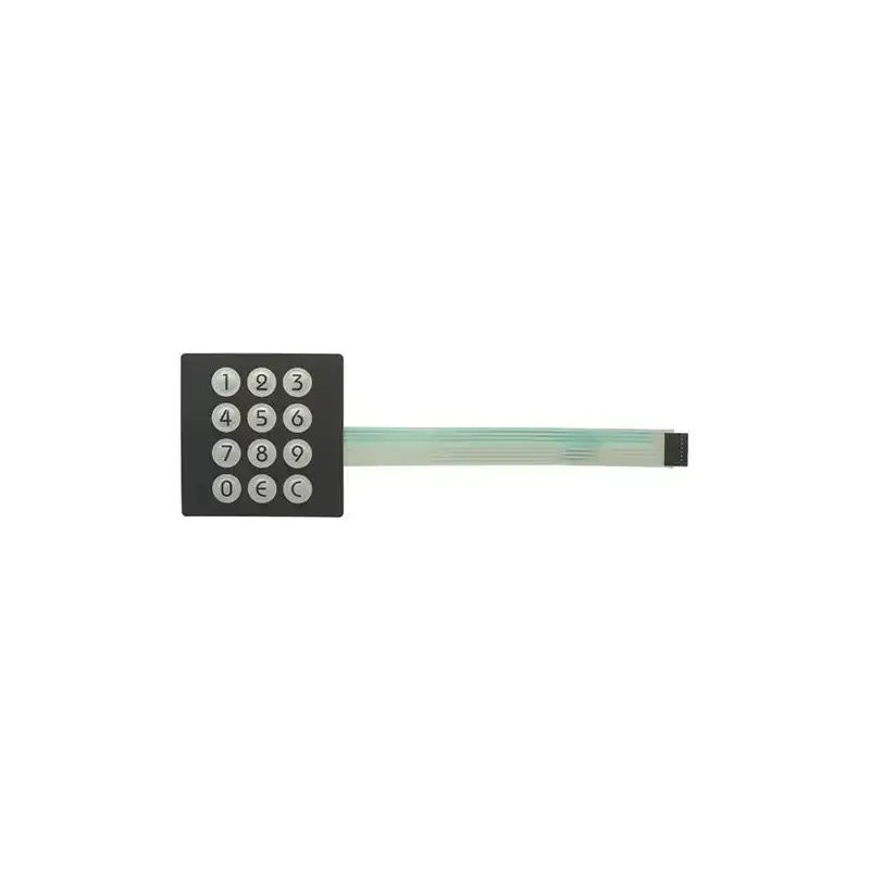 Pannello a pulsante a membrana a 12 pulsanti 101×101 mm per Necta MiniSnakky & Snakky