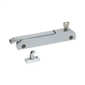 R-H-LH Verriegelung mit Schloss - verchromtes Metall, 150 mm Mitteabstand