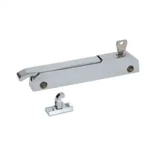 RH-LH Latch with Lock – Chrome-Plated Metal, 150 mm Centre Distance