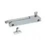 Fecho com Trinco RH-LH com Fechadura - Metal Cromado, Distância de 150 mm entre Centros