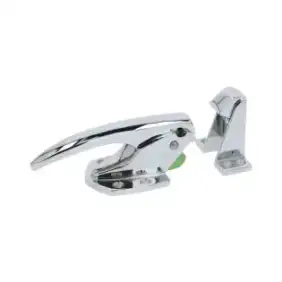 Chrome-Plated Door Handle with Coupling – Adjustable 36–41 mm