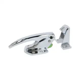 Maniglia per porta cromata con giunto - Regolabile da 36 a 41 mm