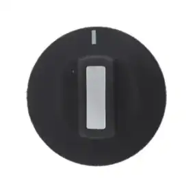Pomello di controllo nero di ricambio Zanussi Ø 50 mm - a forma di D 6 × 4,6 mm, prodotto in Turchia.