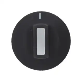 Zamienne czarne pokrętło sterowania Zanussi Ø 50 mm - kształt litery D 6 × 4,6 mm, wyprodukowane w Turcji.