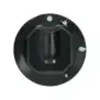 Zanussi Black Knob Ø 70 mm Silk-Screen Printed – D-Hole 8×6.5 mm, Italian-Made