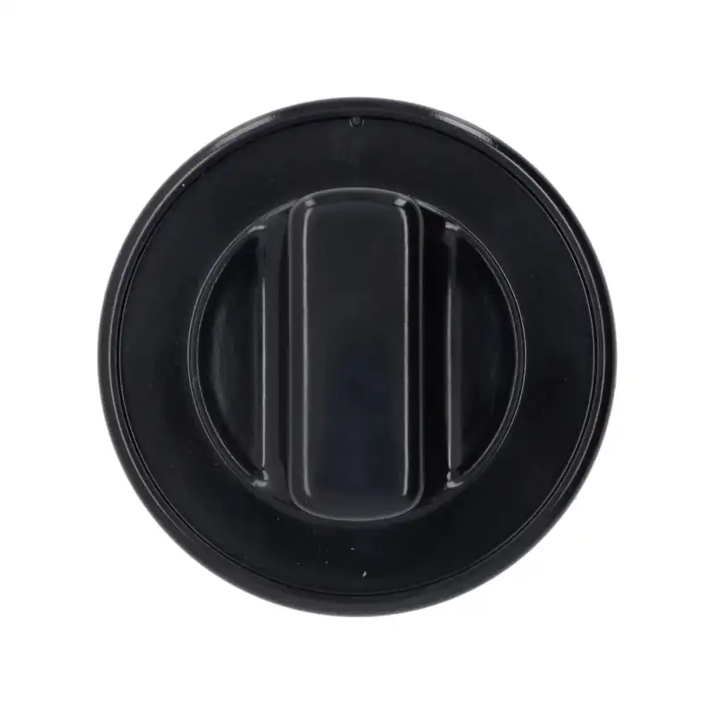 Manopola nera universale Ø 70 mm - Foro a D 10 × 8 mm per CB S.R.L. e Apparecchiature OEM