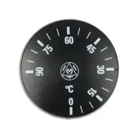 Sort knap Ø 41 mm 0–90 °C til IMIT Angelo Po termostater - Italiensk produceret