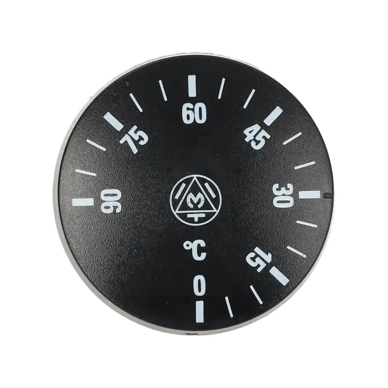 IMIT Angelo Poサーモスタット用のブラックノブ Ø41 mm、0–90°C - イタリア製