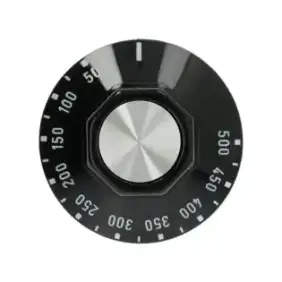 EGOサーモスタット用のブラックノブ Ø50mm 50–500°C – トルコ製