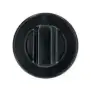 Universal Black Knob Ø 70 mm – D-Hole 6×4.6 mm for Thermostats & Switches (Made in Italy)