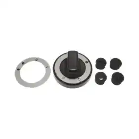 Kit universal de perillas negras Ø 70 mm – Fabricadas en Alemania con 4 agujeros adaptadores.