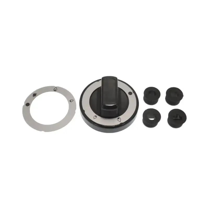 Universal Black Knob Kit Ø 70 mm – German-Made with 4 Adaptor Holes