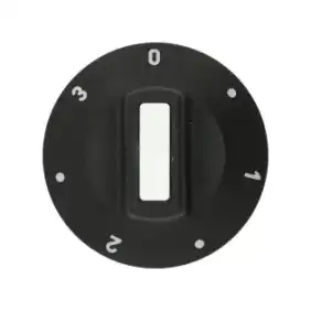 Musta nuppi Ø 50 mm 0-1-2-3 EGO Energy -säätimiin - Turkista valmistettu