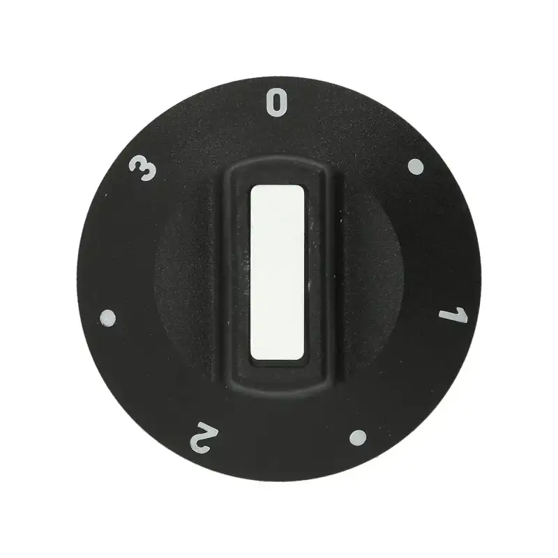 Black Knob Ø 50 mm 0-1-2-3 for EGO Energy Regulators – Turkish-Made