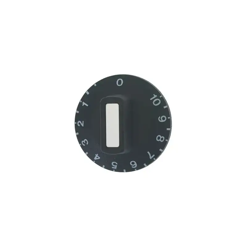 Black Knob Ø 50 mm 1–10 for EGO Regulators – Turkish-Made, Flat Top