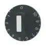 Black Knob Ø 50 mm 1–10 for EGO Regulators – Turkish-Made, Flat Top