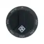 MKN Black Knob Ø 66 mm 50–300 °C – D-Pin 6×4.6 mm, German-Made