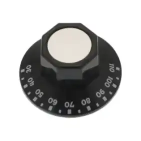 مقبض ترموستات EGO قطره 50 مم 30°–110 °C – تركي الصنع، طرف مستوٍ