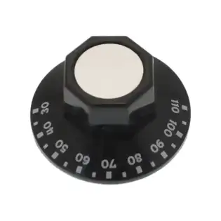 EGO Termostatknopp Ø 50 mm 30°–110 °C – Turkietsillverkad, platt topp